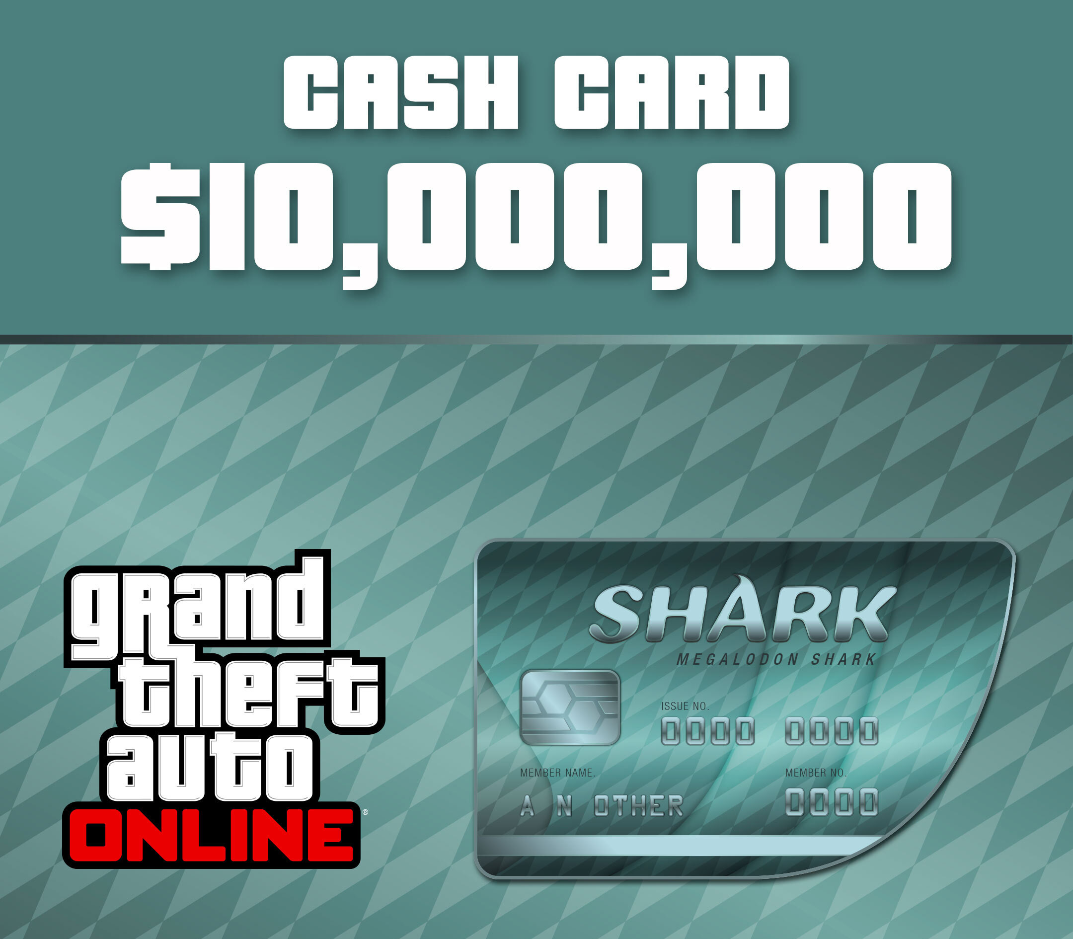 Grand Theft Auto Online - $10,000,000 Megalodon Shark Cash Card UK XBOX One CD Key