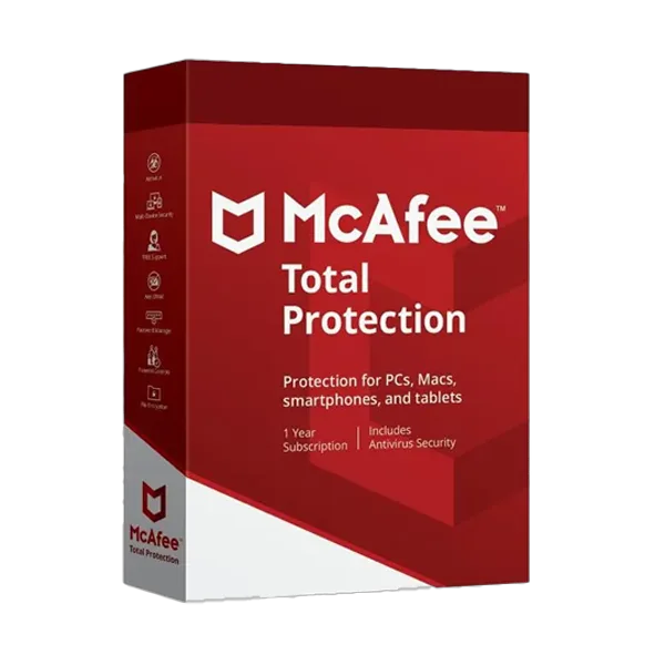 McAfee Total Protection 3 Devices 1 Year