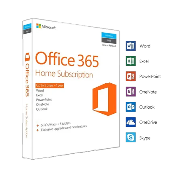 Microsoft Office 365 family 1 Year license (VPN Taiwan)