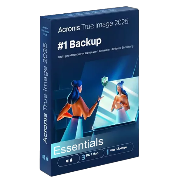Acronis True Image | Essentials | 3 PC/MAC | 1 Year